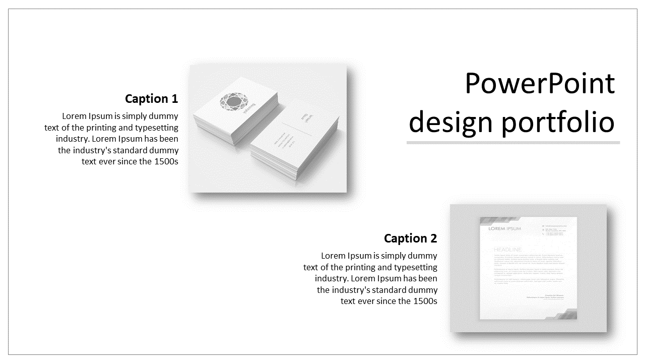 Innovative PowerPoint Design Portfolio Slide Template